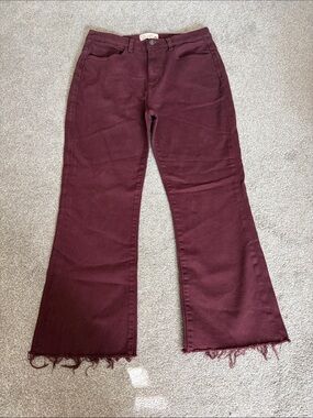 Current/Elliott Pinot Cropped Frayed hem bootcut jeans Women’s size 30/10
